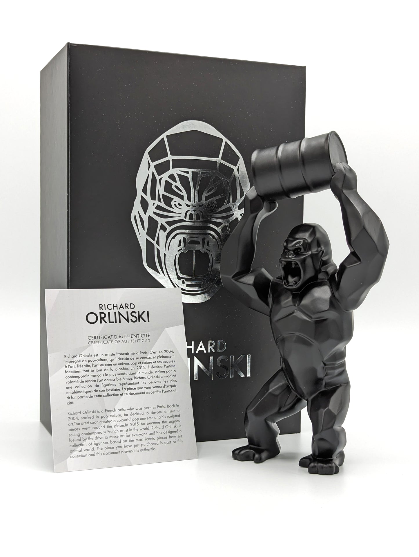 Richard Orlinski - Kong Black Barrel (2023)