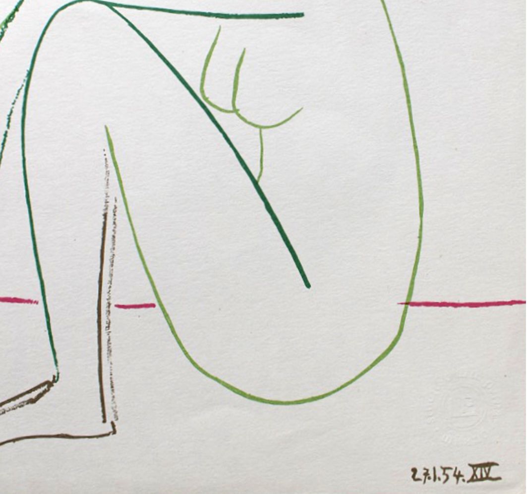 Pablo Picasso - Le viel homme et la jeune fille (1962)