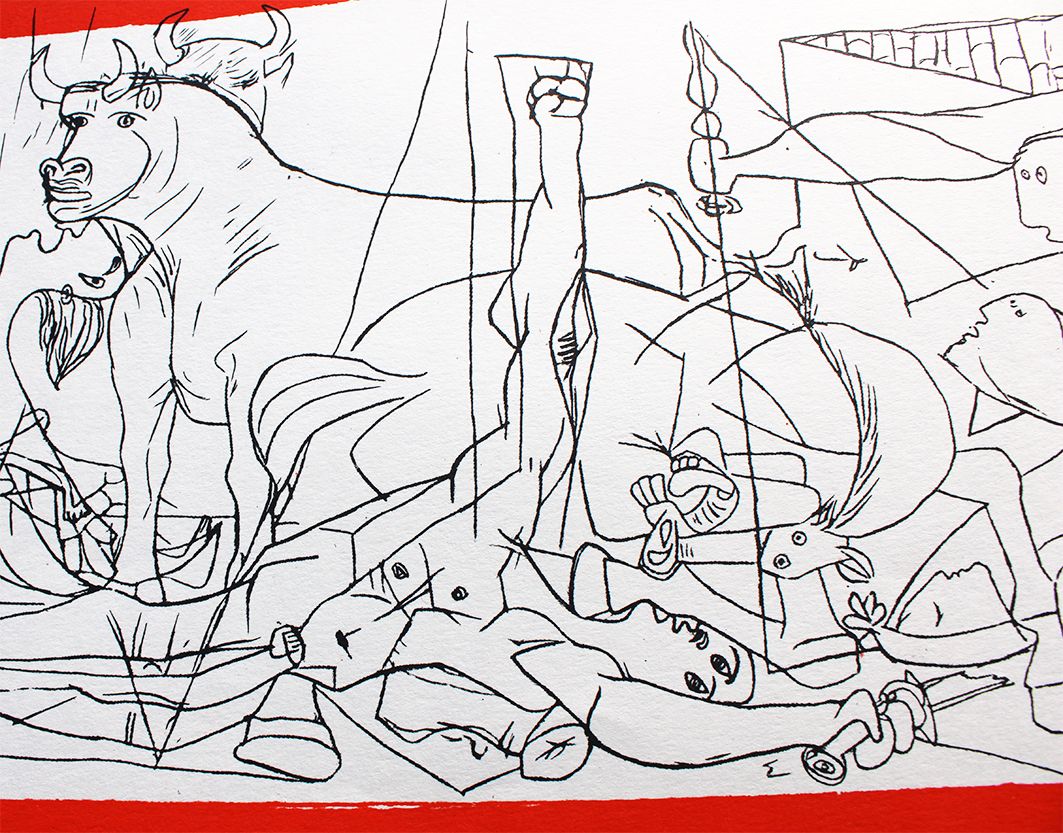 Pablo Picasso - Study for Guernica (1962)