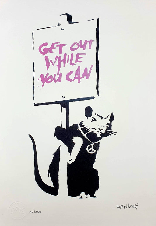 BANKSY - Get out while you Can