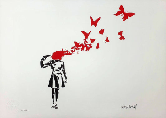 BANKSY - Butterly Girl Suicide