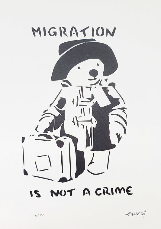 BANKSY - Migration is not a crime