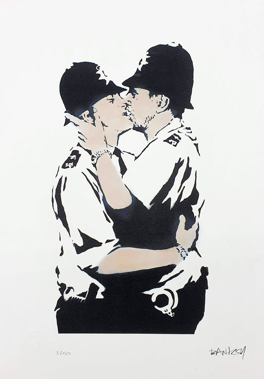 BANKSY - Kissing Coppers