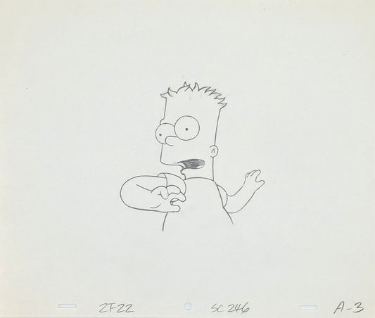 Matt Groening - Dessin Bart Simpsons (vers 1990)