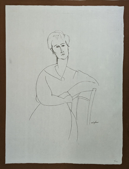 Amadeo Modigliani - d'après, Portrait féminin (1916)