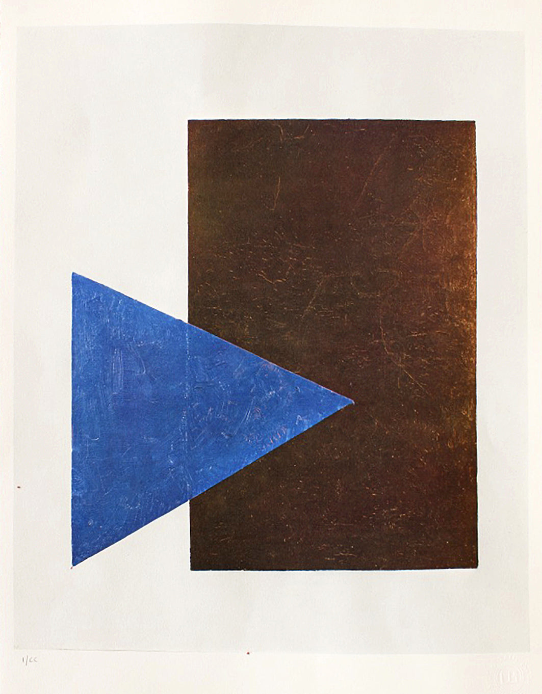 Kasimir Malevitch - Triangle bleu et rectangle noir (1990)