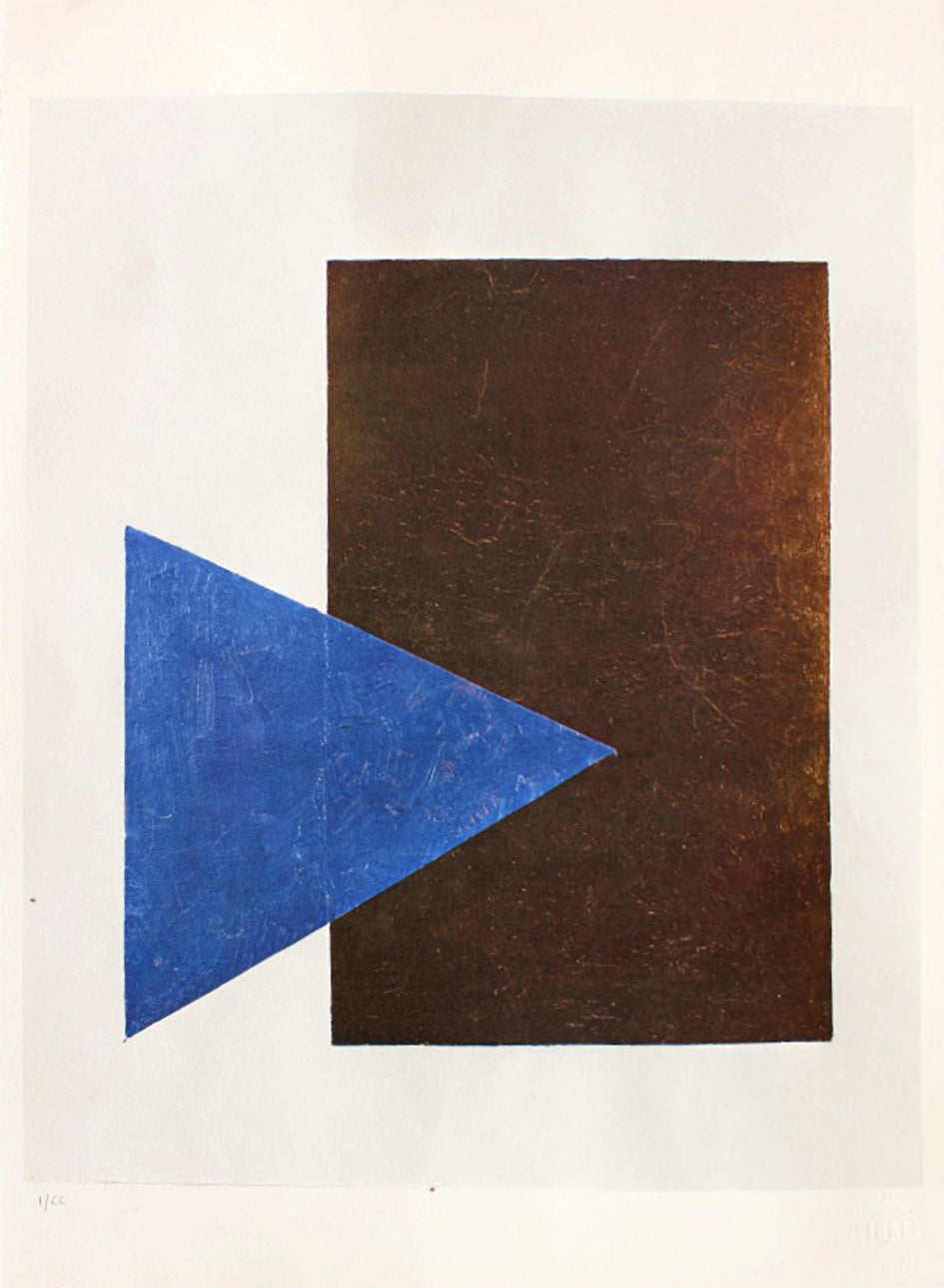 Kasimir Malevitch - Triangle bleu et rectangle noir (1990)