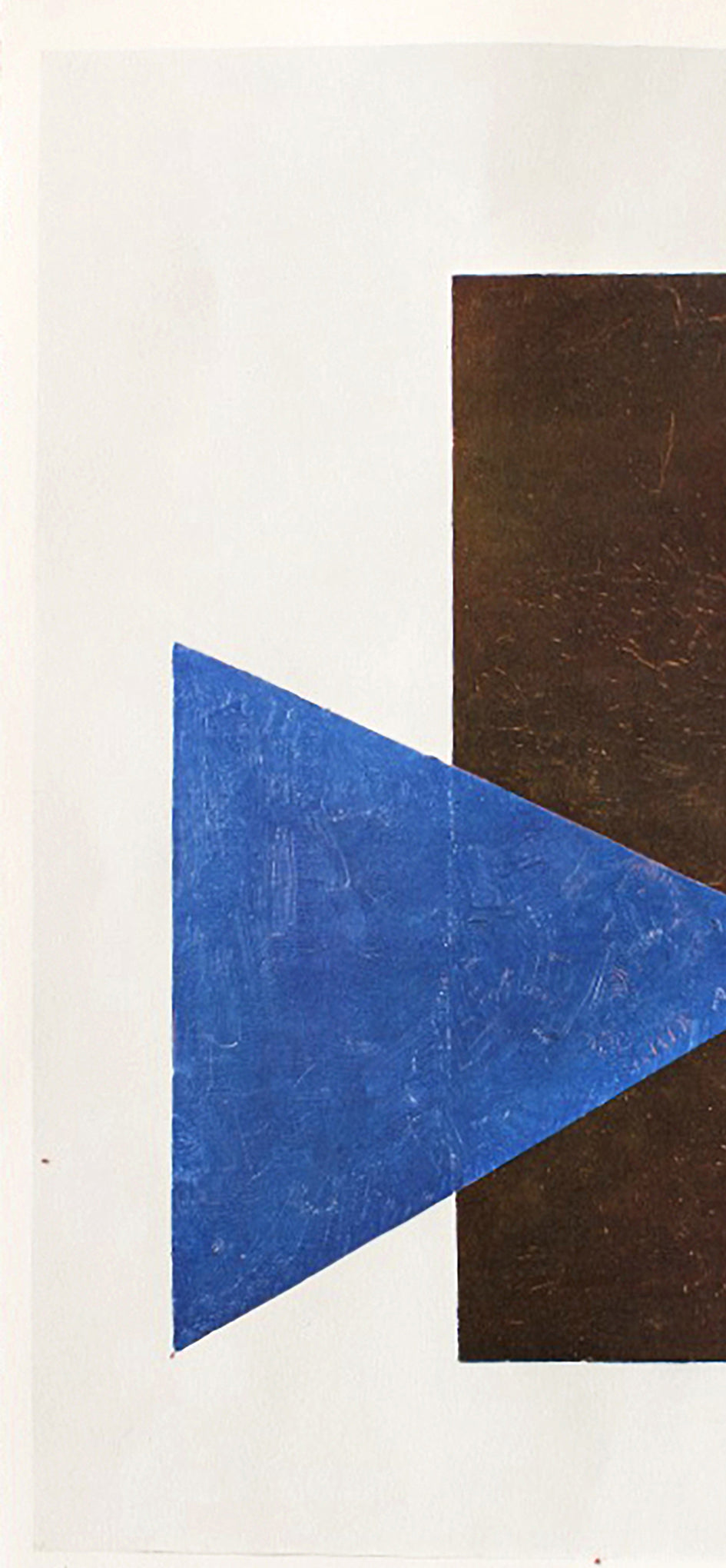 Kasimir Malevitch - Triangle bleu et rectangle noir (1990)