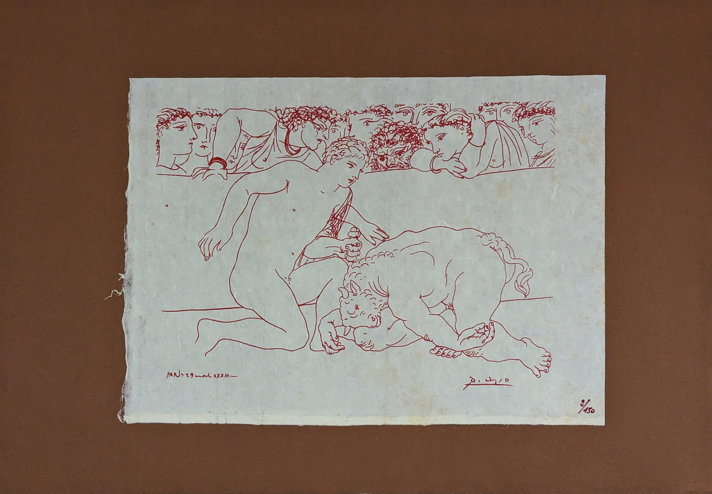 Pablo Picasso -  d'après, Minotaure dans l'arène (1933)