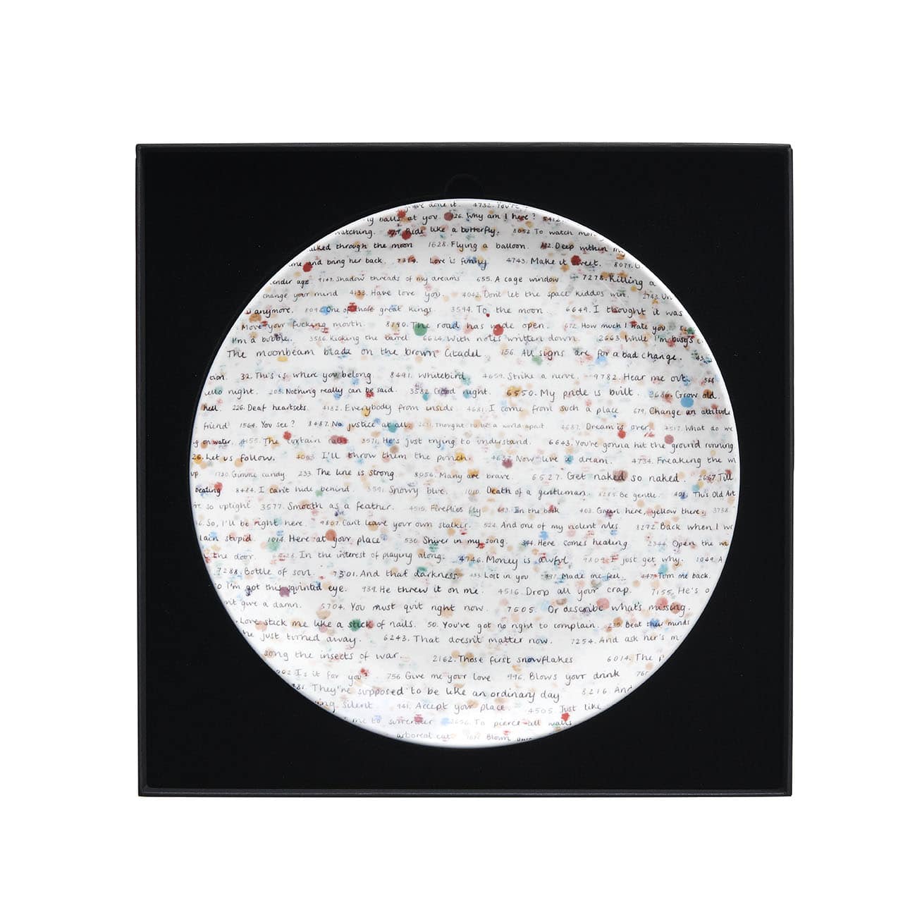 Damien Hirst - Assiette en porcelaine Text The Currency (2022)