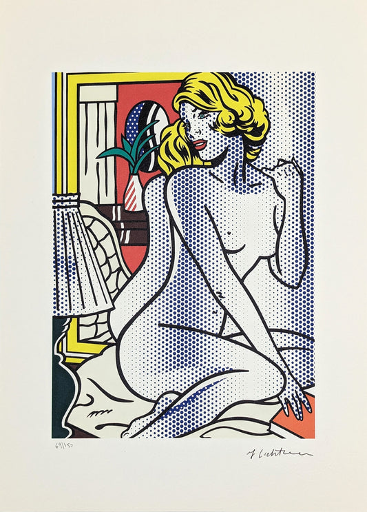 Roy Lichtenstein (after) - Blue Nude