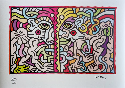 Keith Haring - Estampe vintage (1990)