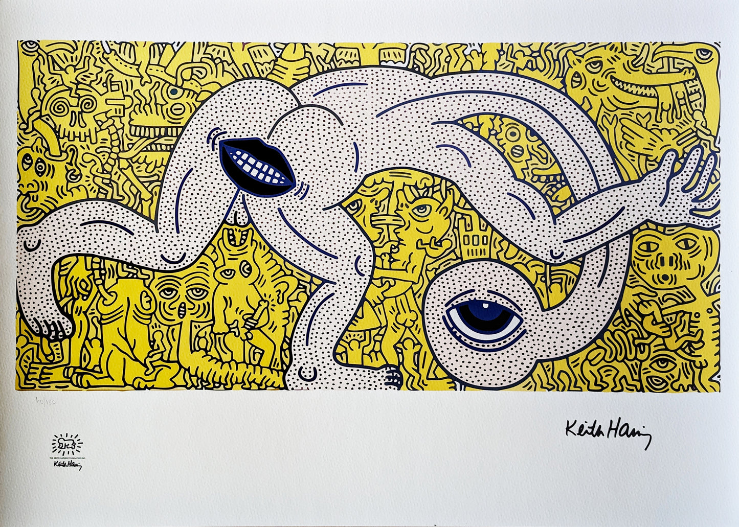 Keith Haring - Estampe vintage (1990)