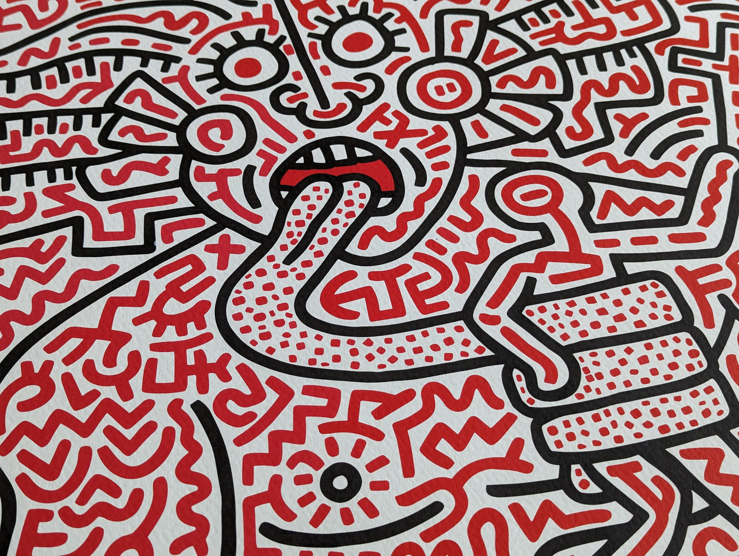 Keith Haring - Estampe vintage (1990)