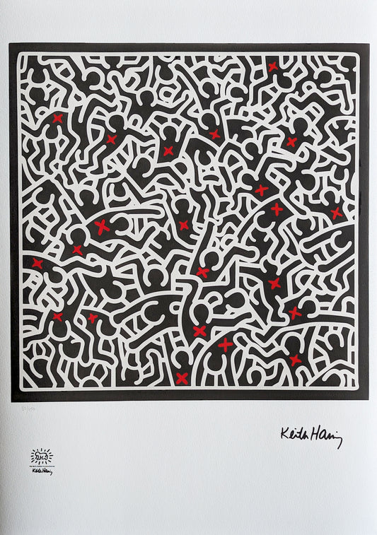 Keith Haring - Estampe vintage (1990)