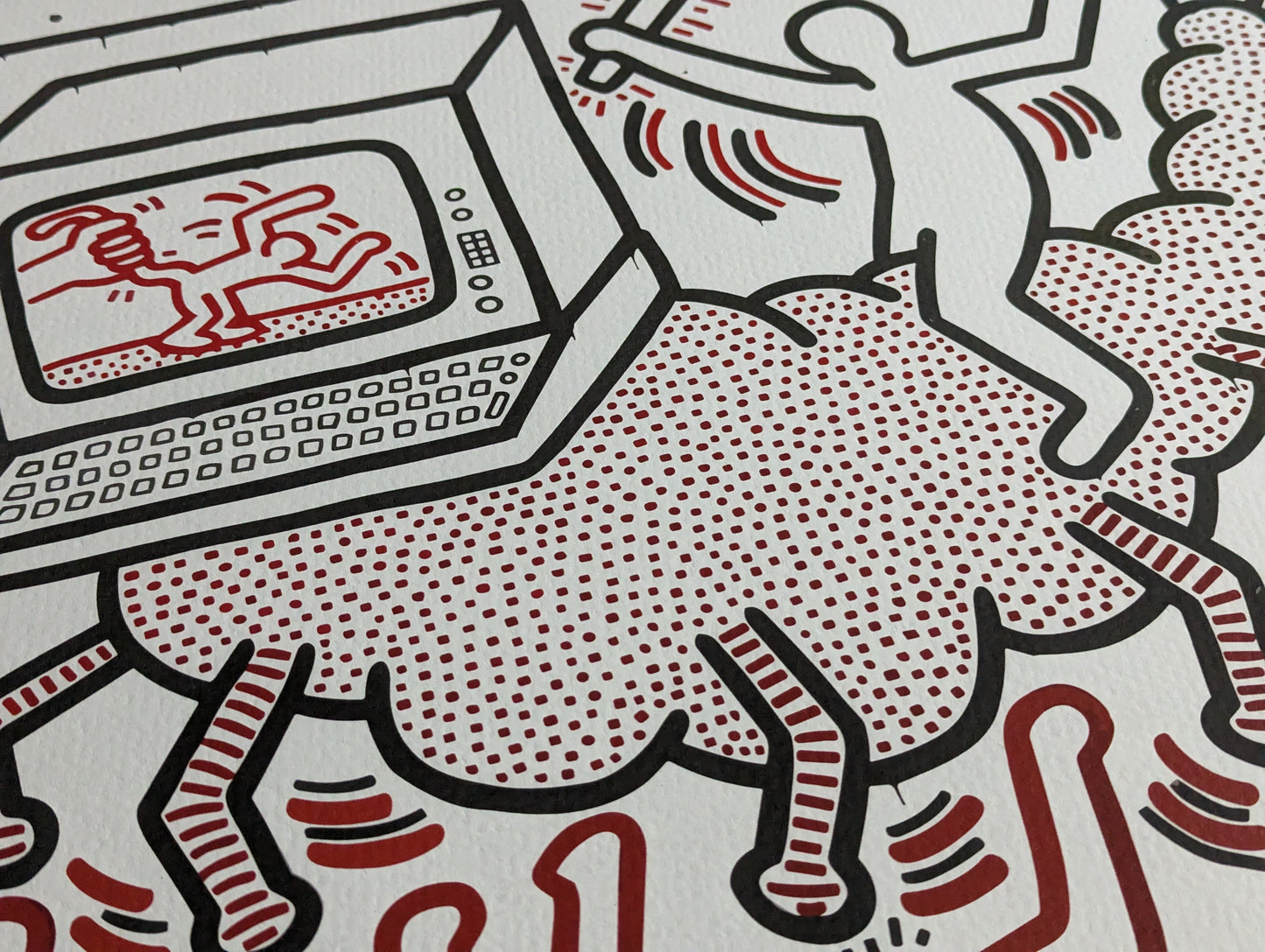 Keith Haring - Estampe vintage (1990)