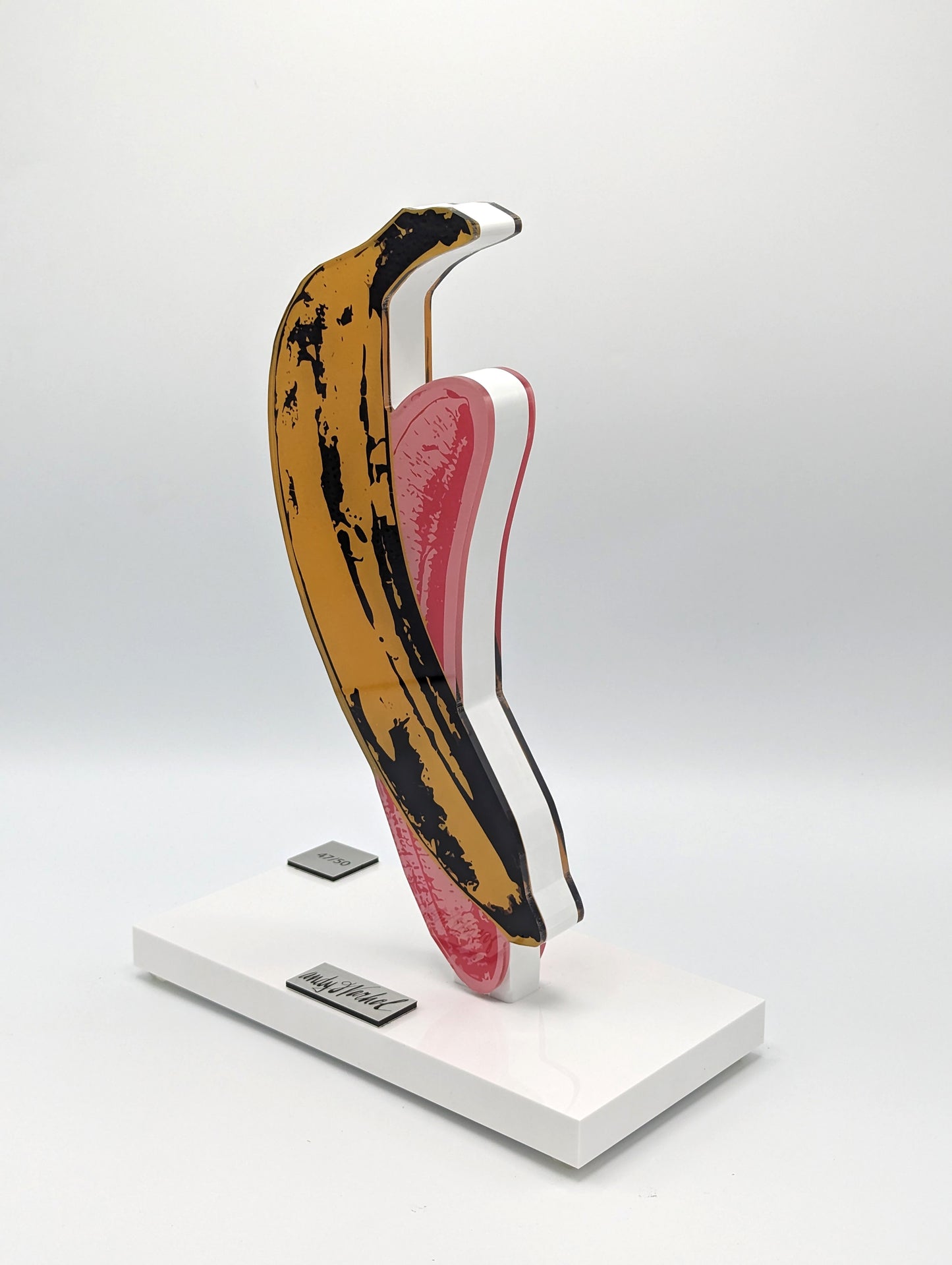 Andy Warhol - Sculpture sur verre acrylique, Banane
