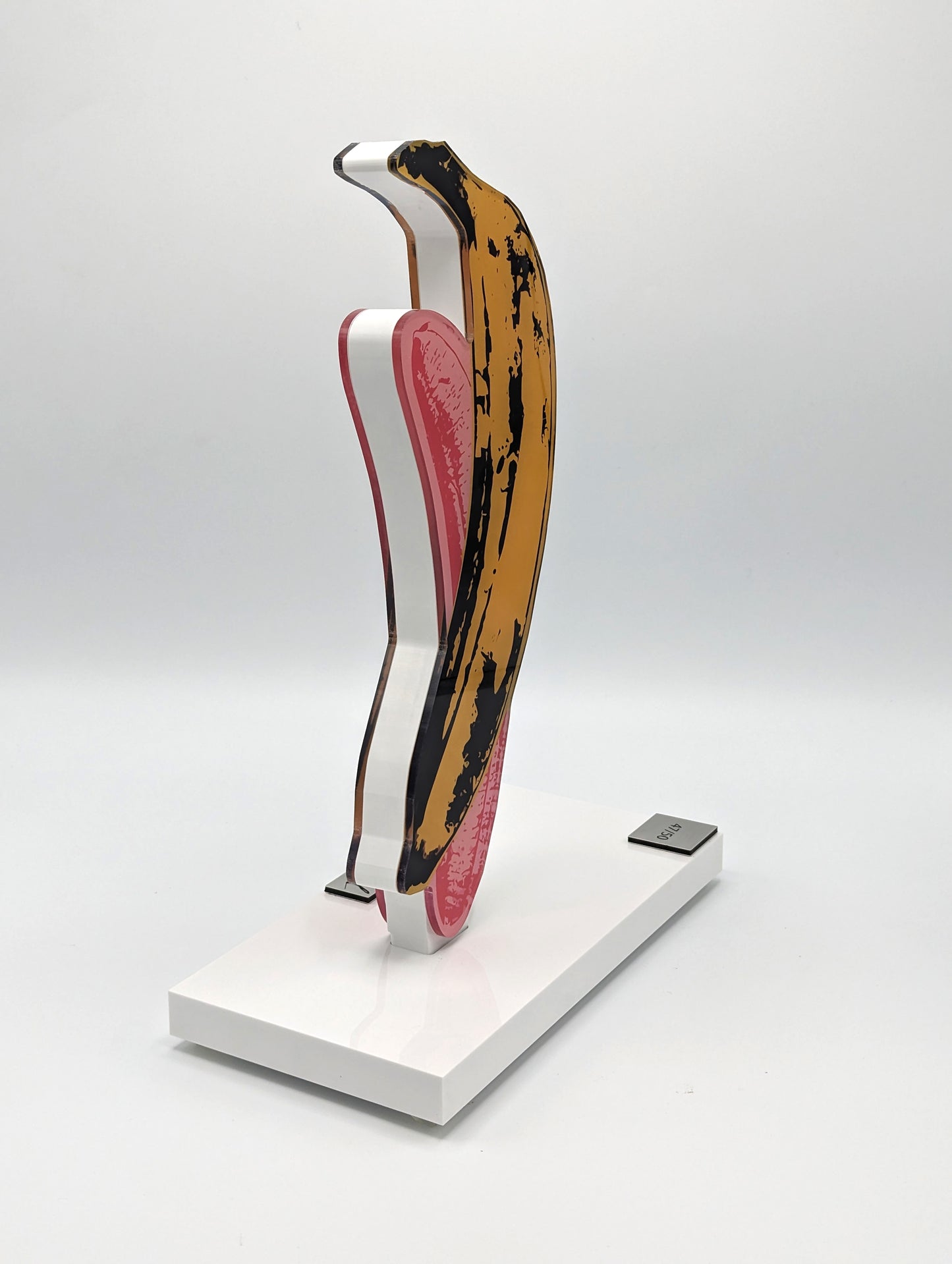 Andy Warhol - Sculpture sur verre acrylique, Banane