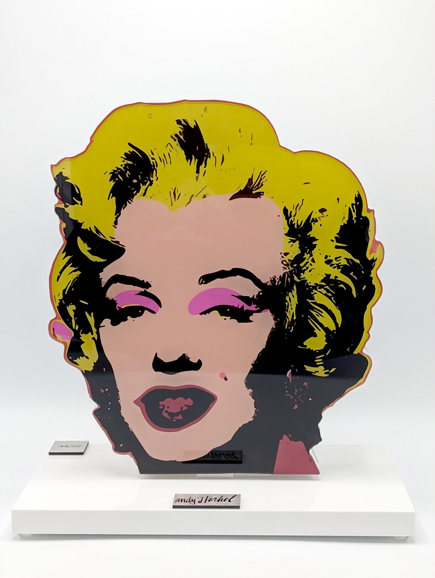 Andy Warhol - Sculpture sur verre acrylique, Marilyn