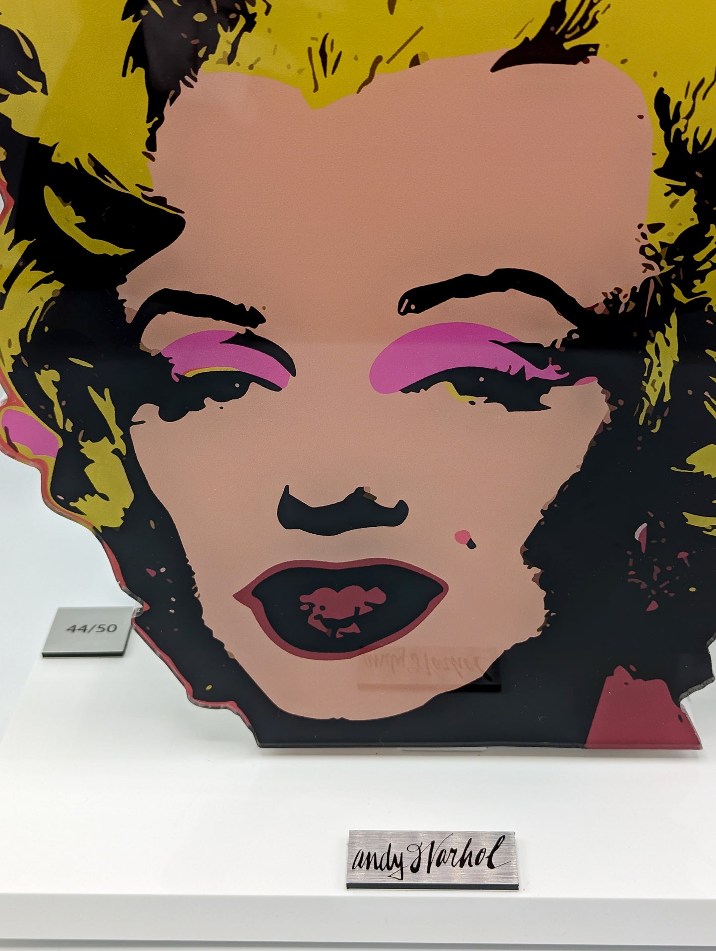 Andy Warhol - Sculpture sur verre acrylique, Marilyn