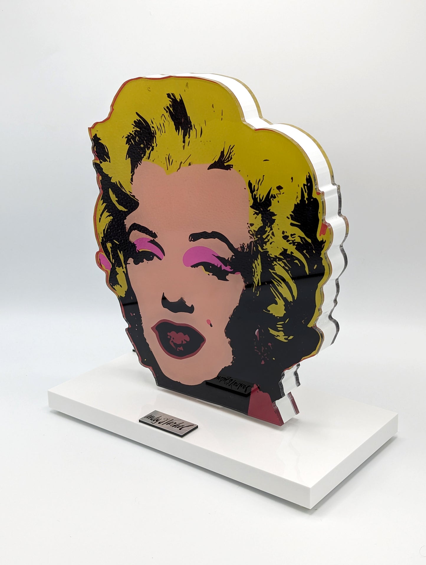 Andy Warhol - Sculpture sur verre acrylique, Marilyn