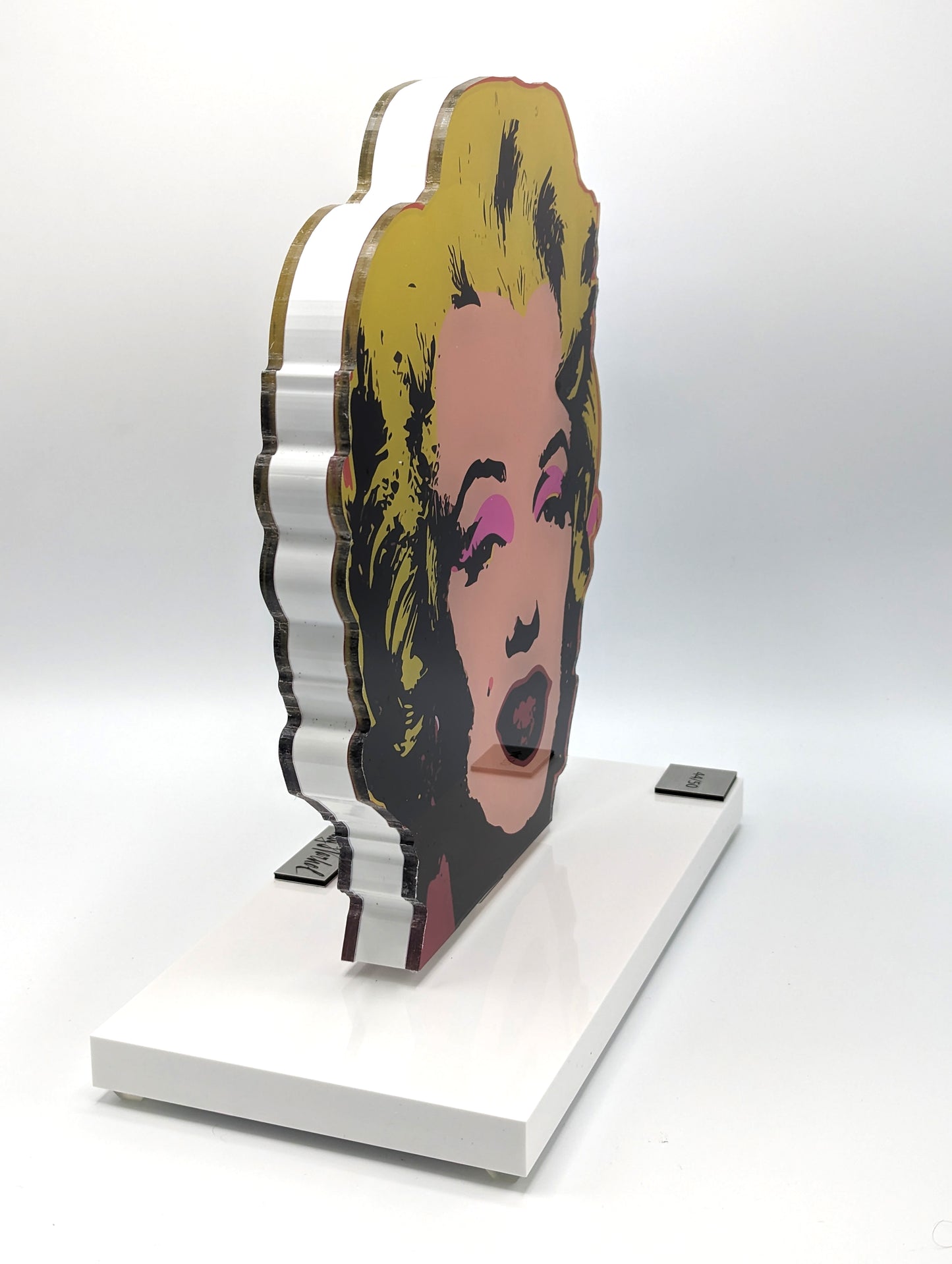 Andy Warhol - Sculpture sur verre acrylique, Marilyn