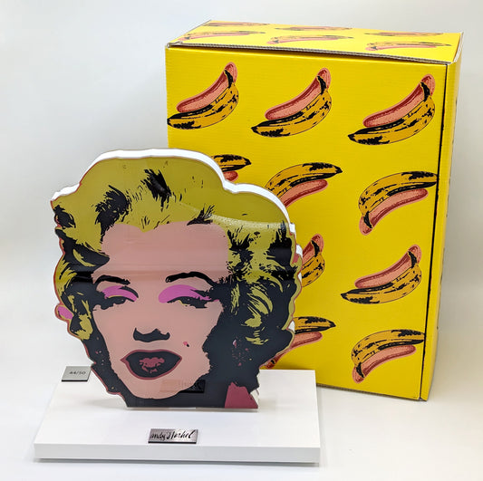 Andy Warhol - Sculpture sur verre acrylique, Marilyn