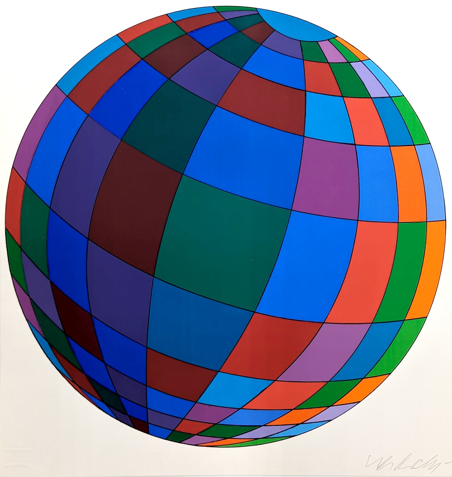 Victor Vasarely - Globe Folklore Planet (1973)