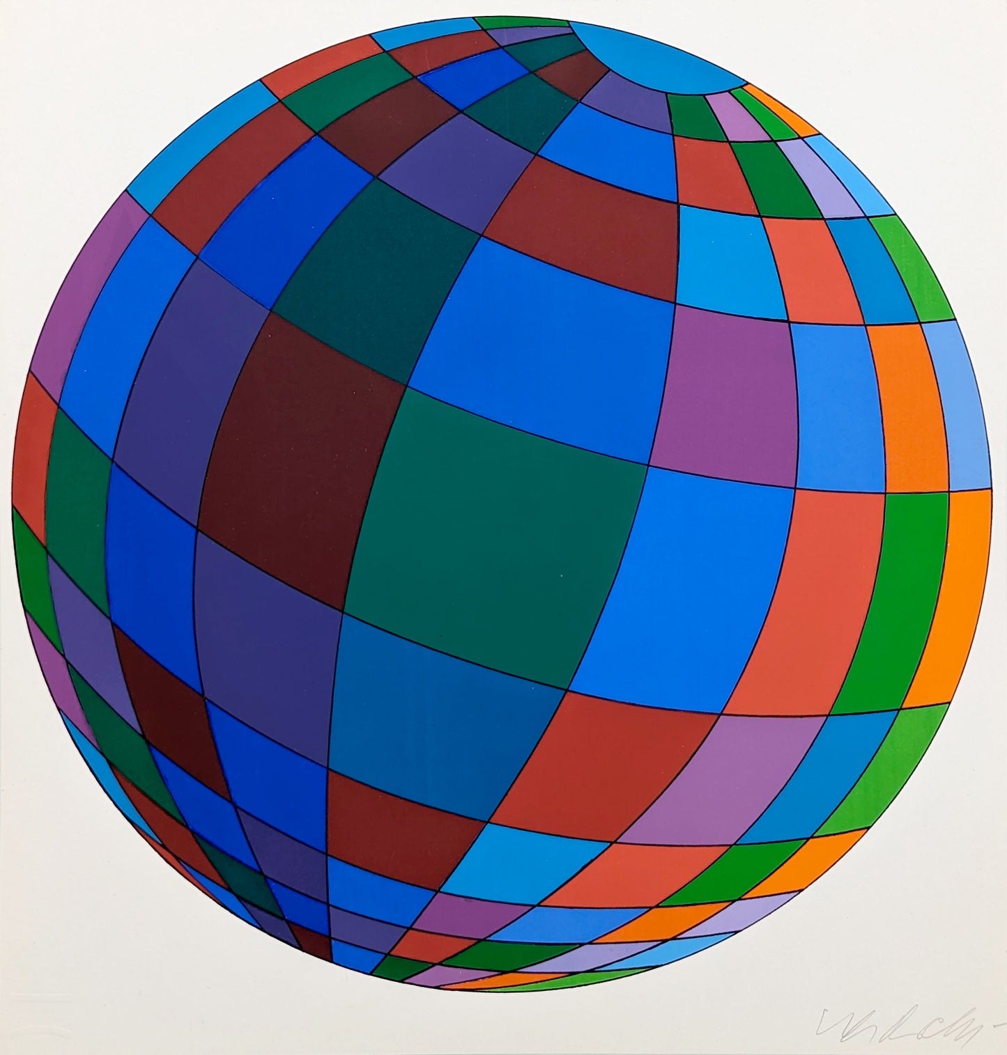 Victor Vasarely - Globe Folklore Planet (1973)