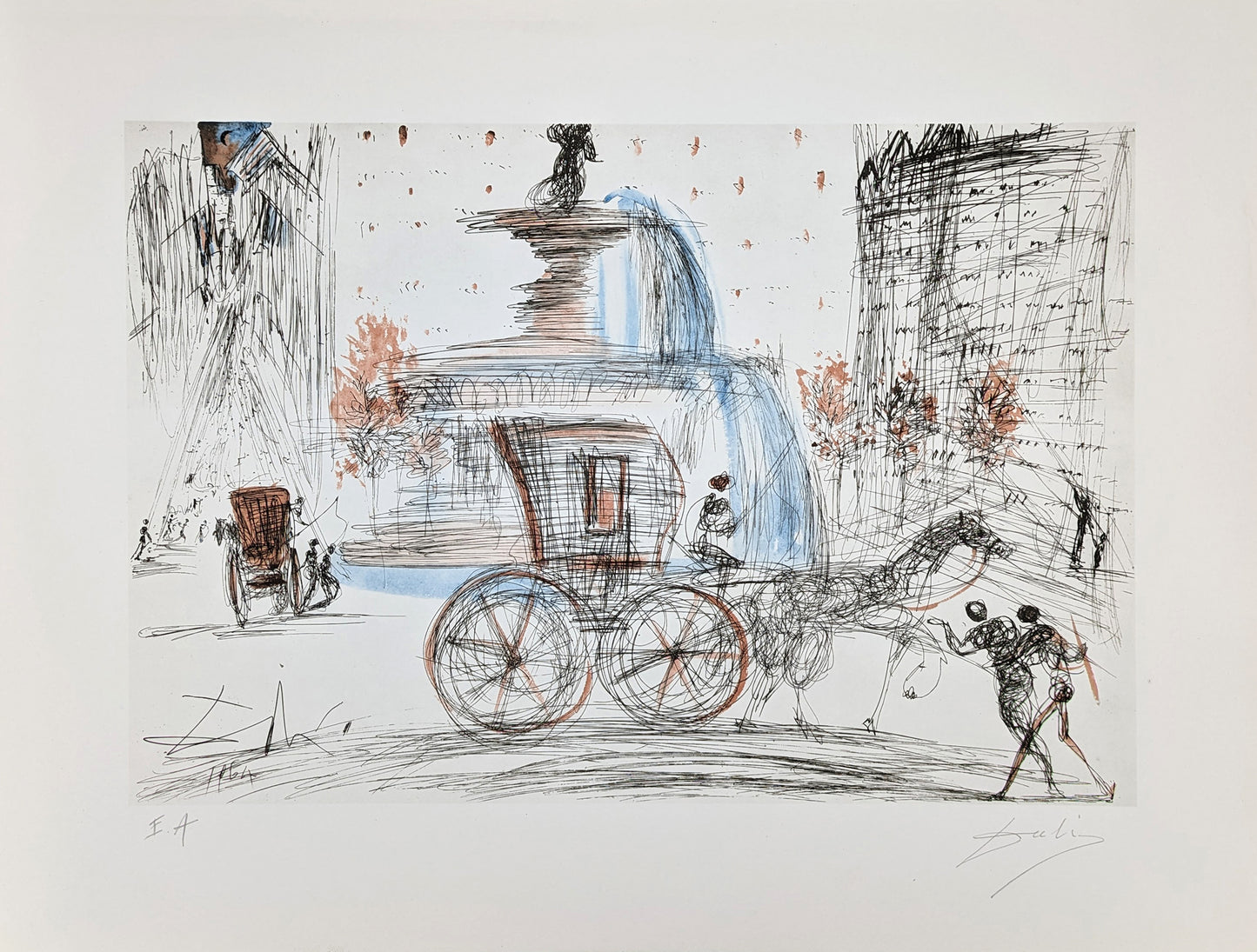 Salvador DALI - New-York City : Plaza (1981)