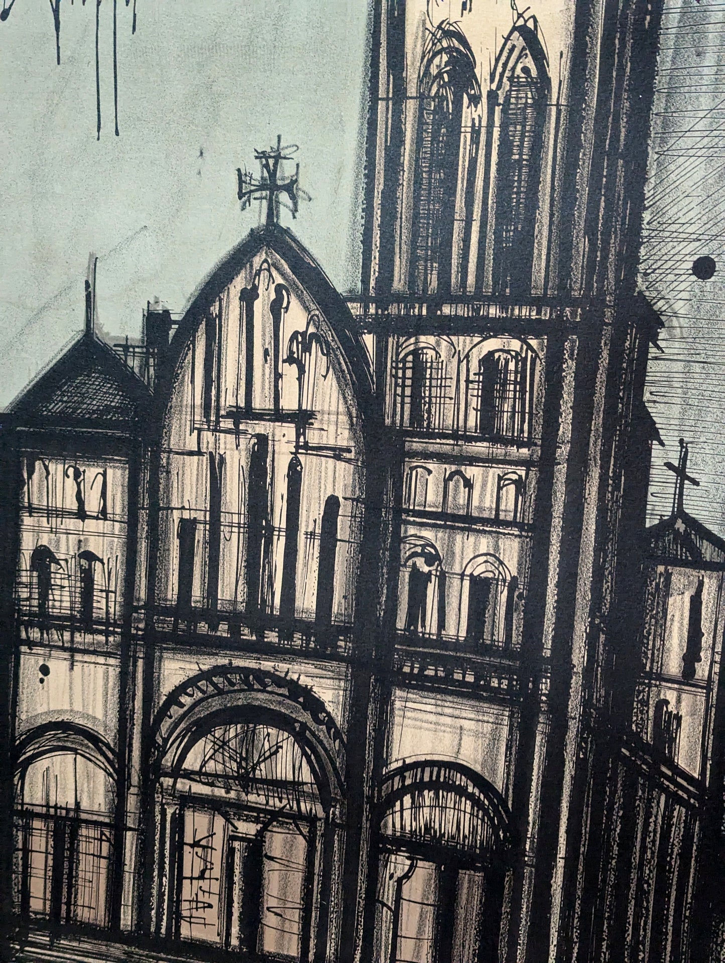 Bernard Buffet - Basilique de Vézelay 1968