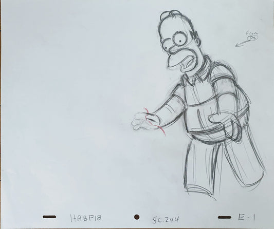 Matt Groening - Homer Simpsons Drawing