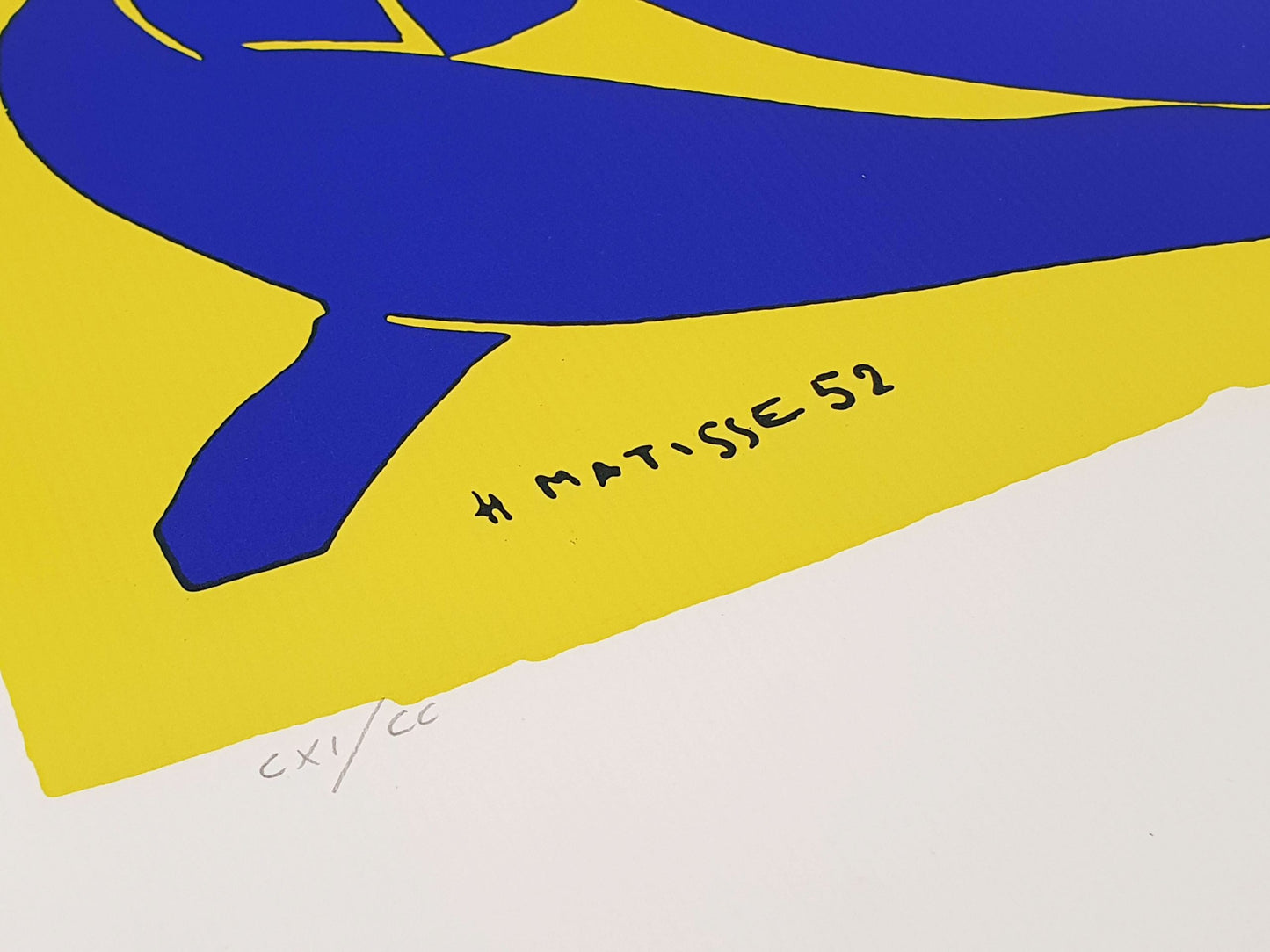 Henri Matisse - Nu bleu sur fond jaune (1952)