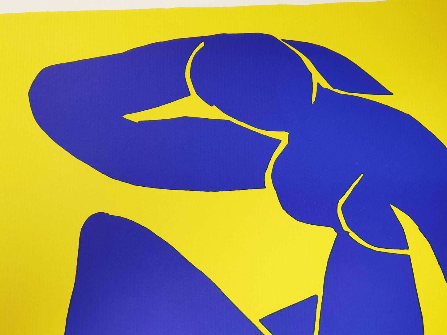 Henri Matisse - Blue Nude on a Yellow Background (1952)