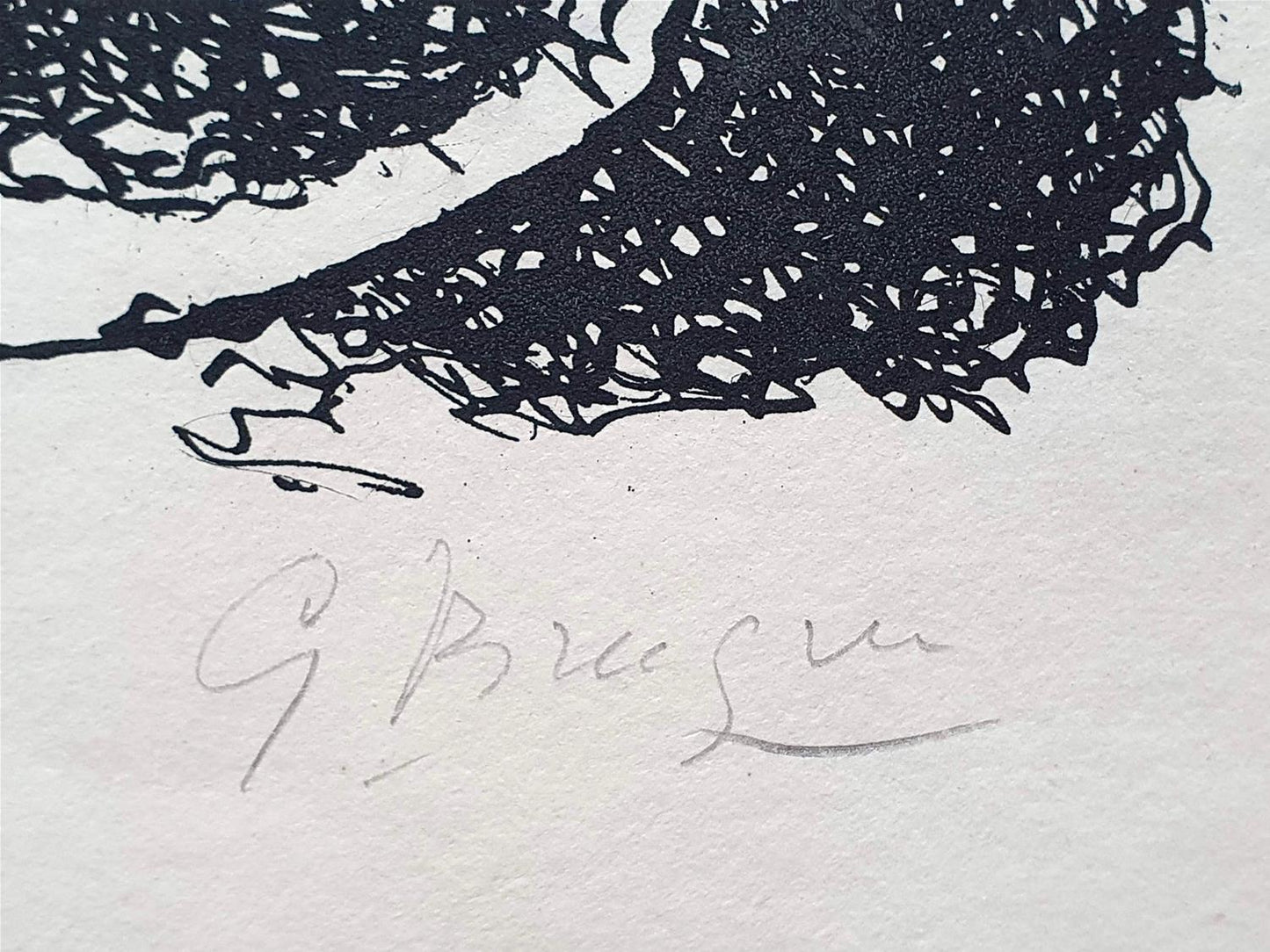 Georges Braque - Aout, Oiseau dans son nid (1958)