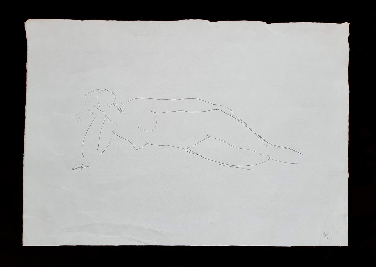 Amedeo Modigliani - Nu féminin couché (1981)