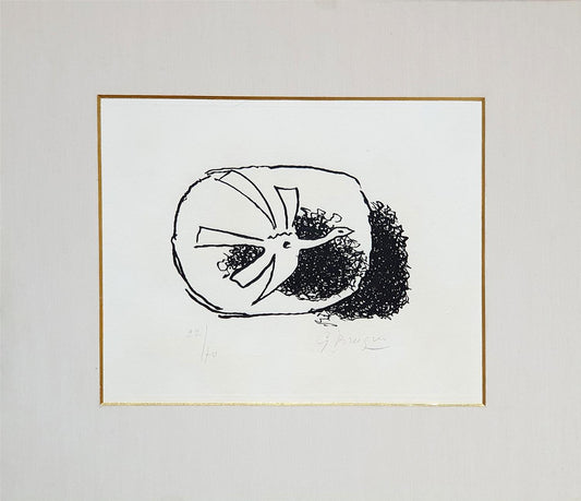 Georges Braque - August, Bird in its Nest (1958)