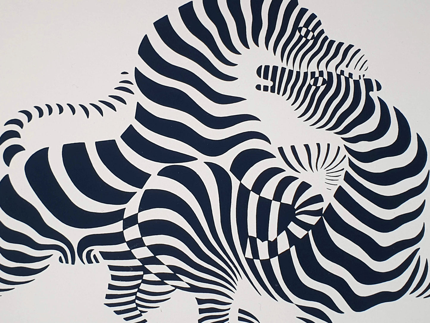 Victor Vasarely - Zebra 6 (1976)