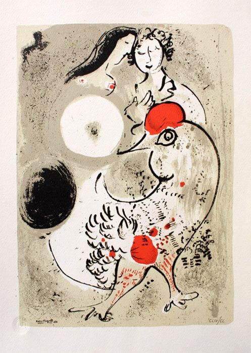 Marc Chagall - La Poule (1950)