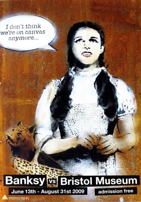 Banksy - Poster : Dorothy - I can't Believe we're not on canvas anymore