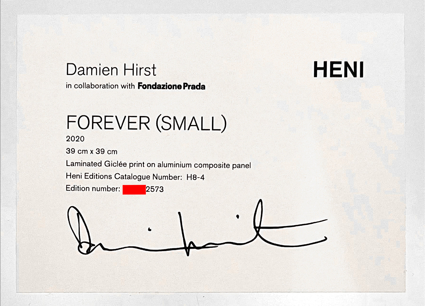 Damien Hirst - Forever H8-4 (2020)