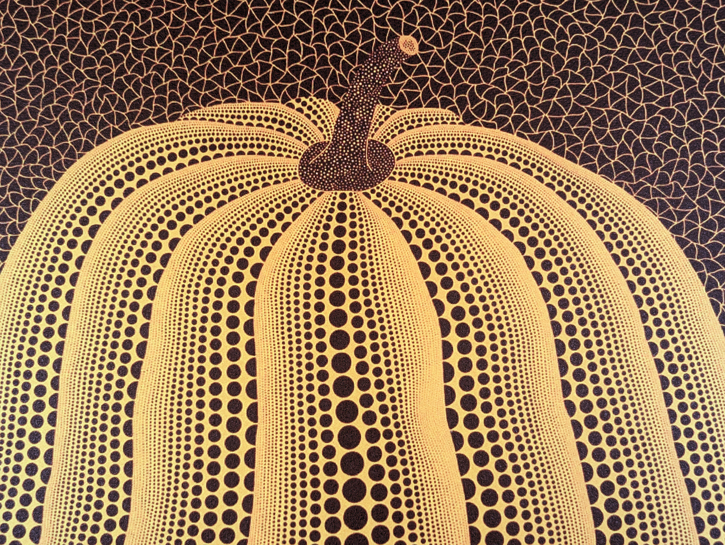 Yayoi Kusama - Pumpkin with background (2006)