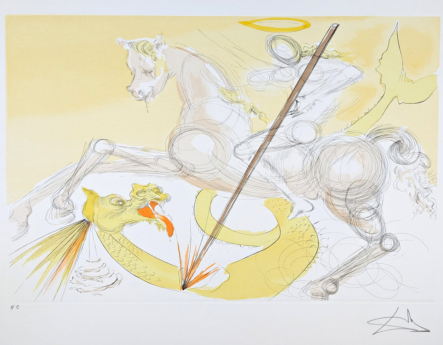 Salvador Dali - Saint Georges et le Dragon (1974)