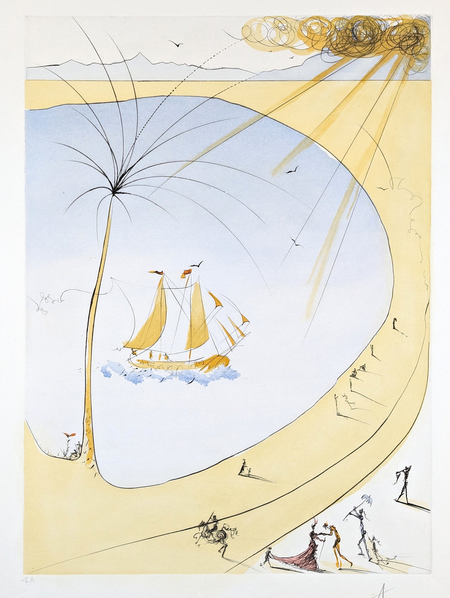 Salvador Dali - Hommage à Picasso (Cannes) (Côte d'Azur) (1973)
