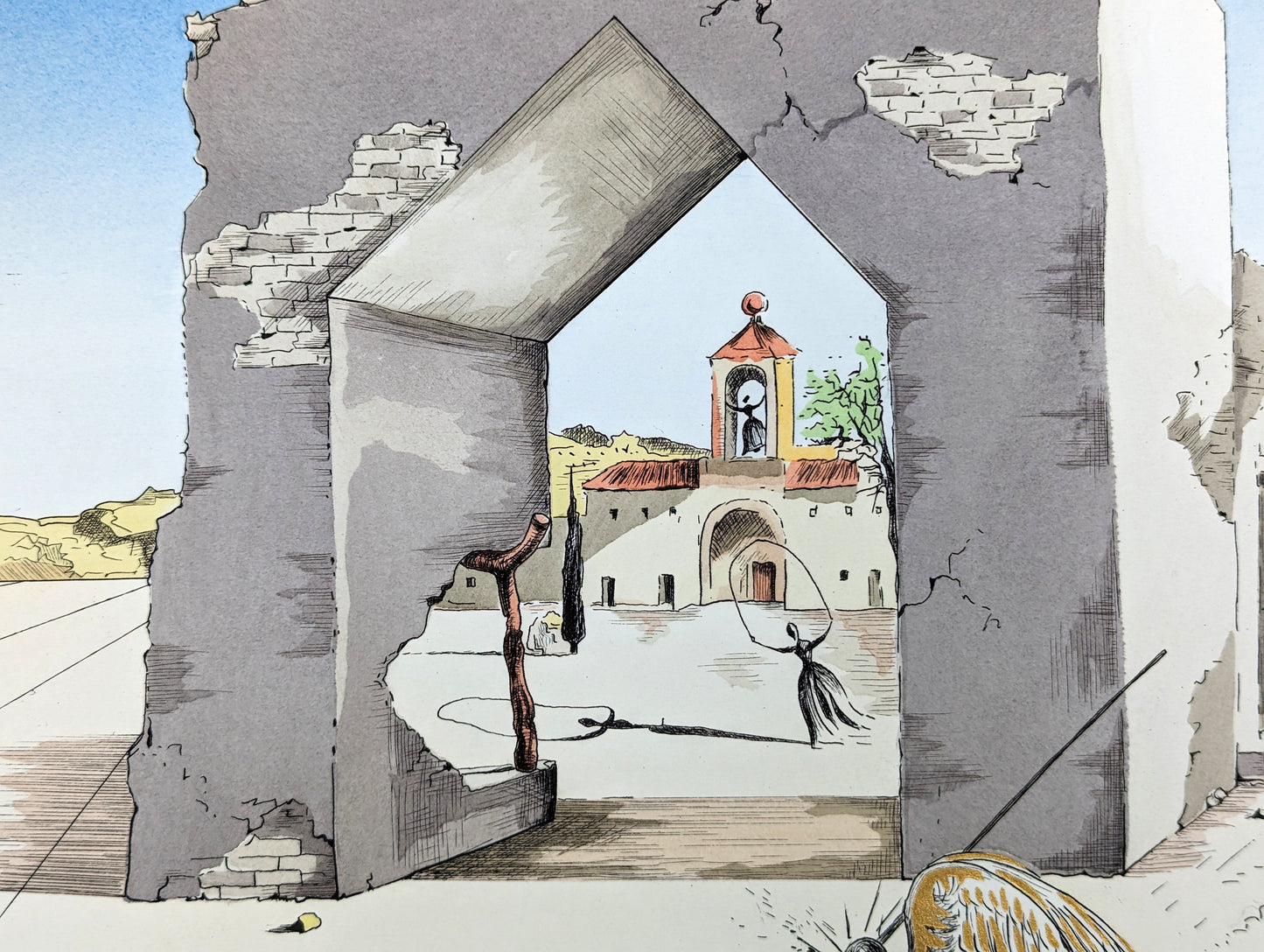 Salvador Dali - Banlieue de la Ville Paranoïaque Critique (1974)